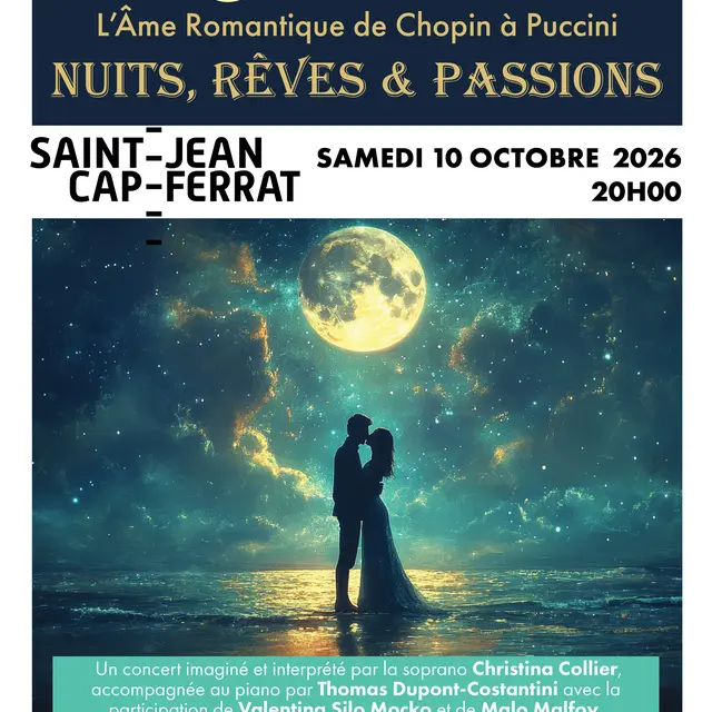 Concert “L'Âme Romantique de Chopin à Puccini.  Nuits, Rêves et Passions….”_Saint-Jean-Cap-Ferrat