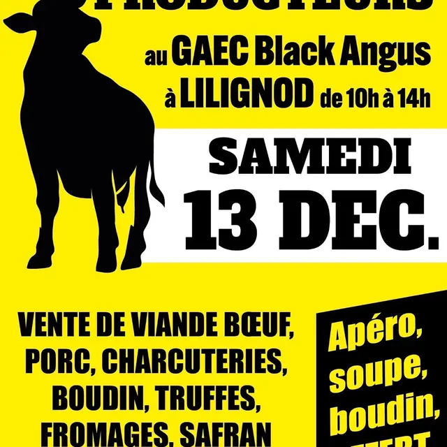 Marché de producteurs au GAEC Black Angus à Lilignod_Champagne-en-Valromey