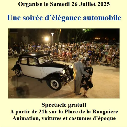 Spectacle : Une soirée d'élégance automobile_Barjols