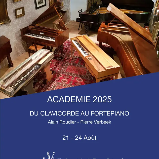 Académie du clavicorde au fortepiano : toucher et organologie et concert_Villeneuve-lez-Avignon
