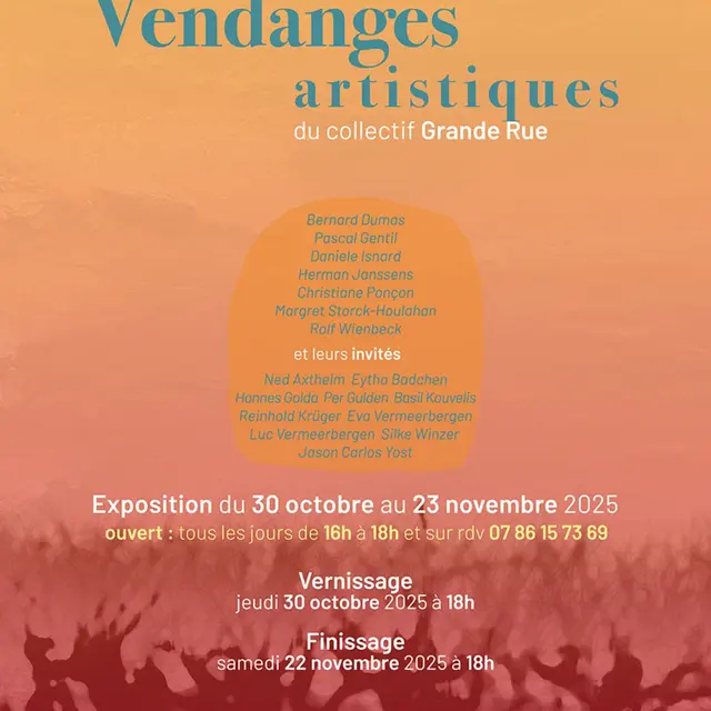 Exposition 'Vendanges artistiques' à la Baume Pèlerins_Sablet