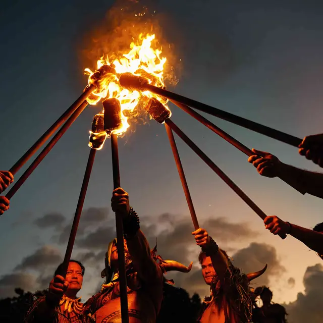 Siva Afi Tahiti - Compétition international de danse de couteau de feu_Faa'a