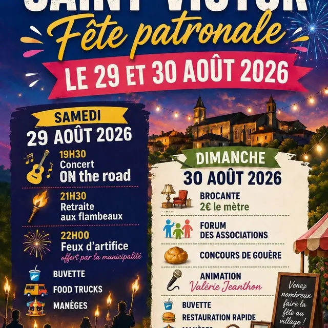 Fête patronale et brocante_Saint-Victor