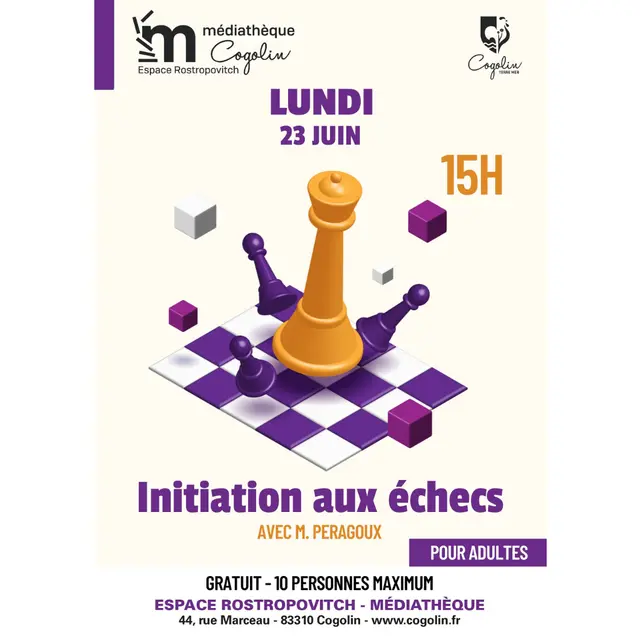 Initiation aux échecs_Cogolin