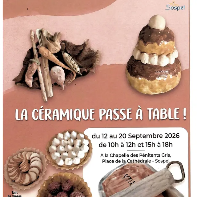 Exposition : La céramique passe à table_Sospel