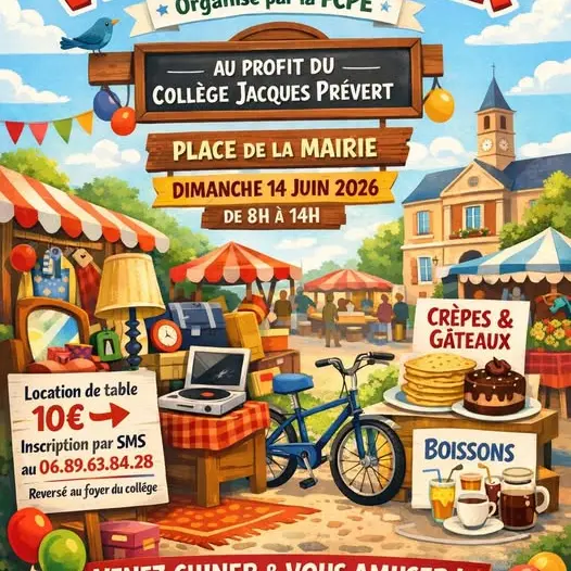 Vide grenier au profit du Collège Jacques Prévert_Les Arcs sur Argens