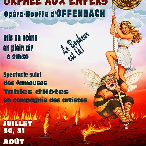 30ème Festival des Châteaux de Bruniquel - Orphée aux Enfers Opéra Bouffe d'Offenbach