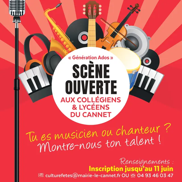 Scène Ouverte aux collégiens et lycéens du Cannet_Le Cannet