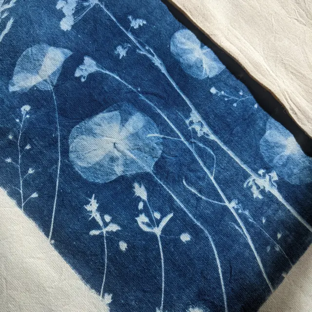 Atelier adulte Cyanotype sur tissu_Châtelaillon-Plage