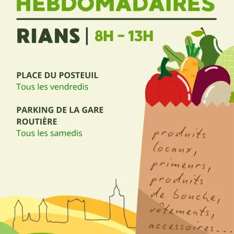 Marché du vendredi (5 exposants)_Rians