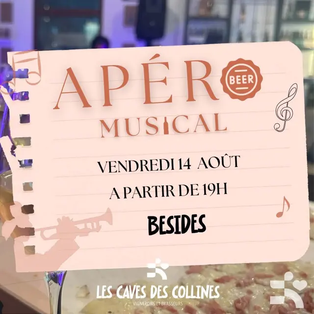 Apéro musical  Beside  - Les Caves des Collines_Vaison-la-Romaine