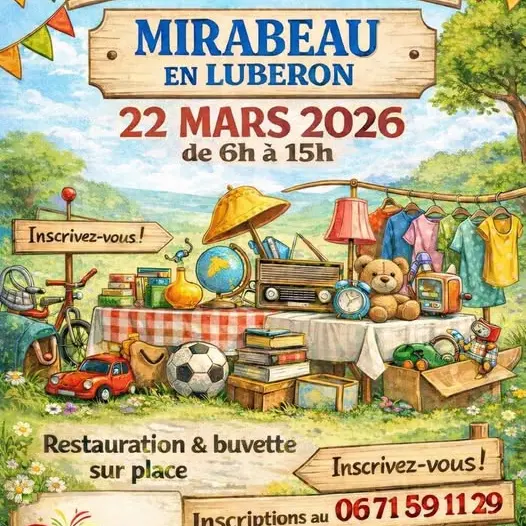 vide grenier à Mirabeau_Mirabeau