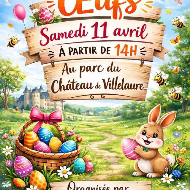 Chasse aux œufs de Pâques à Villelaure_Villelaure