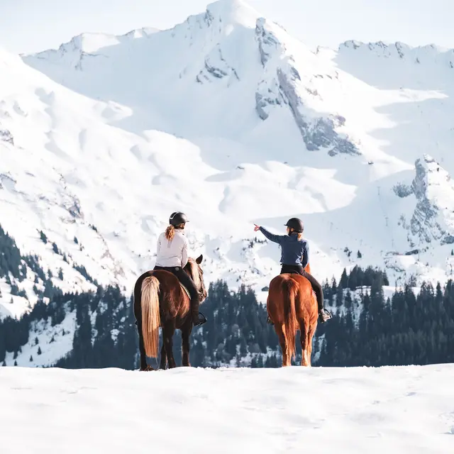Balade à cheval au Grand-Bornand
