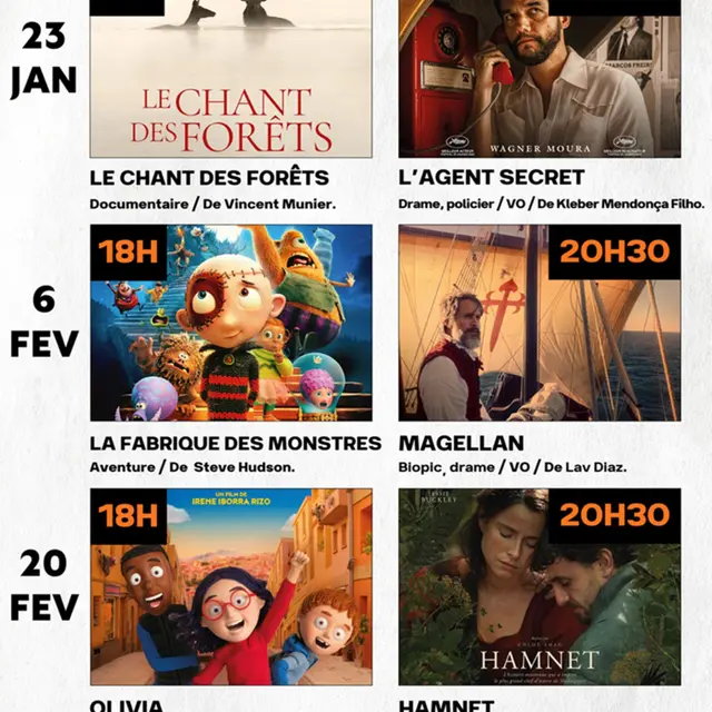 Cinéma itinérant à Sault : La Fabrique des Monstres et Magellan_Sault