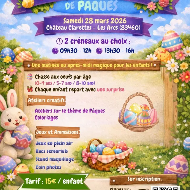 Chasse aux oeufs au Chateau Clarettes_Les Arcs sur Argens