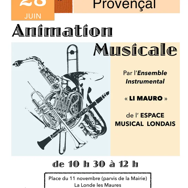 Animation musicale par Li Mauro de l'Espace Musical Londais_La Londe-les-Maures