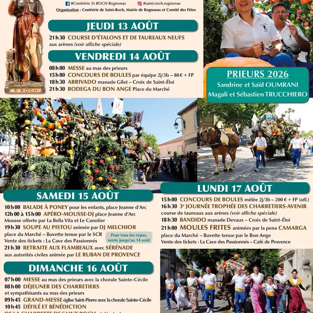 Fête de Saint-Roch_Rognonas