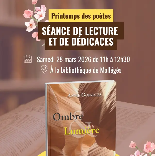 Séance de lecture et de dédicaces - Annie Gonzalez_Mollégès