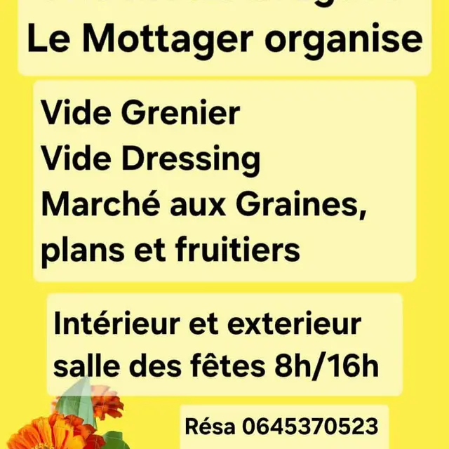 Le Mottager organise: vide grenier, vide dressing, marché au graines, plans et fruitiers_La Motte-d'Aigues