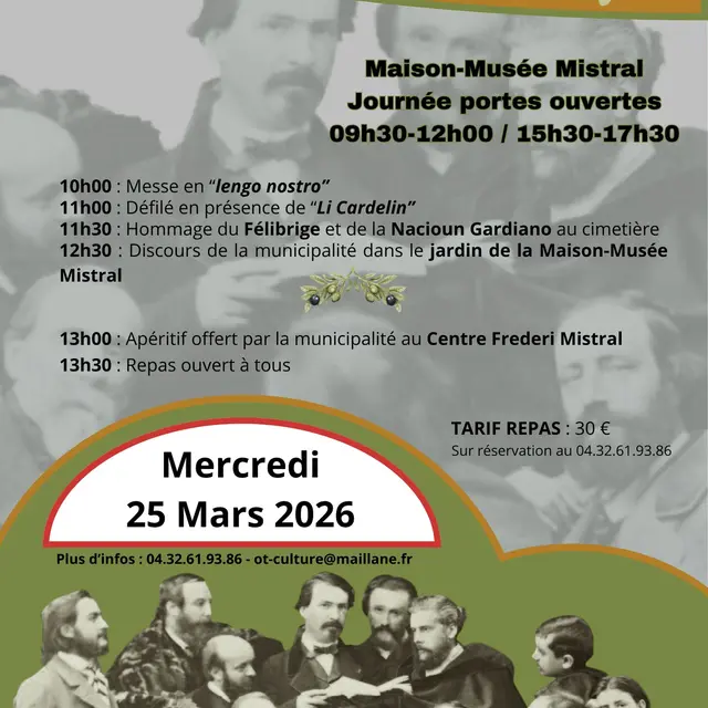 112 ème Commémoration  de la mort de Frédéric Mistral_Maillane