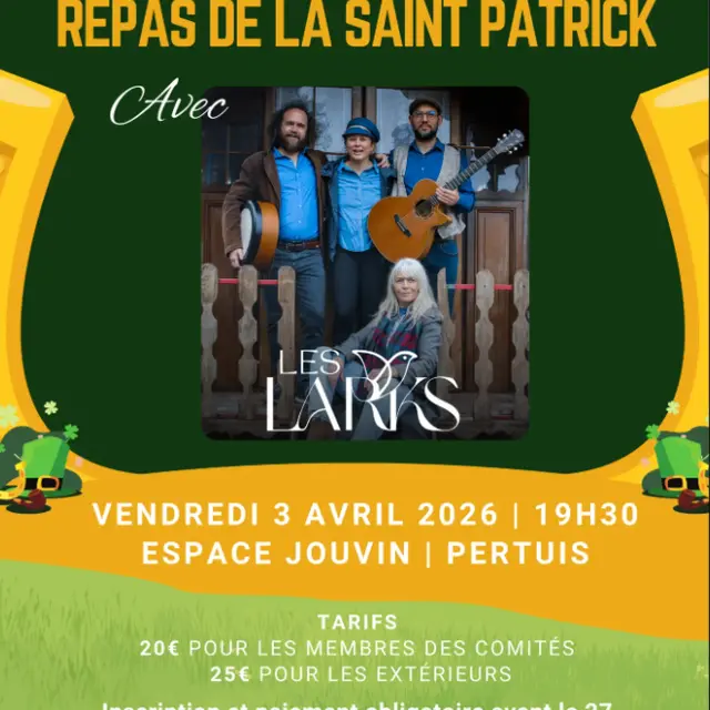 Repas de la Saint Patrick_Pertuis