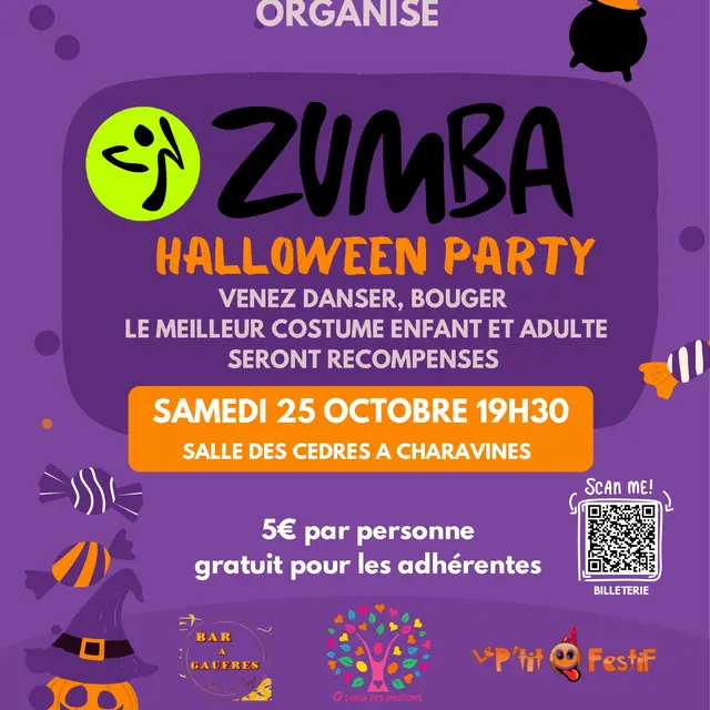Zumba party d'Halloween à Charavines