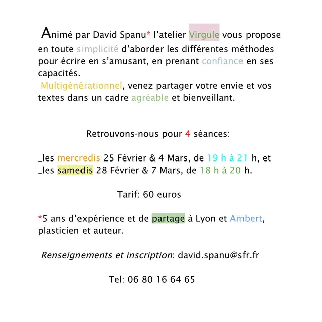 Stage d'écriture_Billom