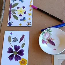 Atelier carterie fleurie : Herbiers créatifs!_Saint-Pierre-de-Chartreuse