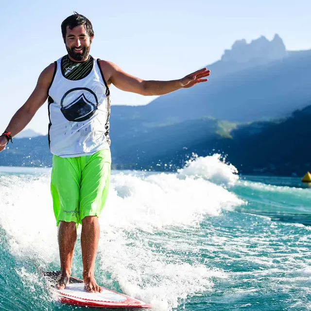 Lac Annecy Doussard wakeboard découverte