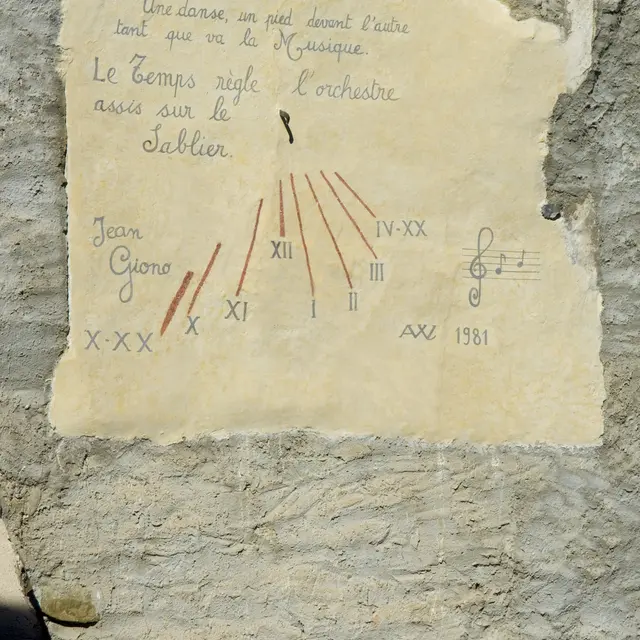 Rosans cadran solaire Giono