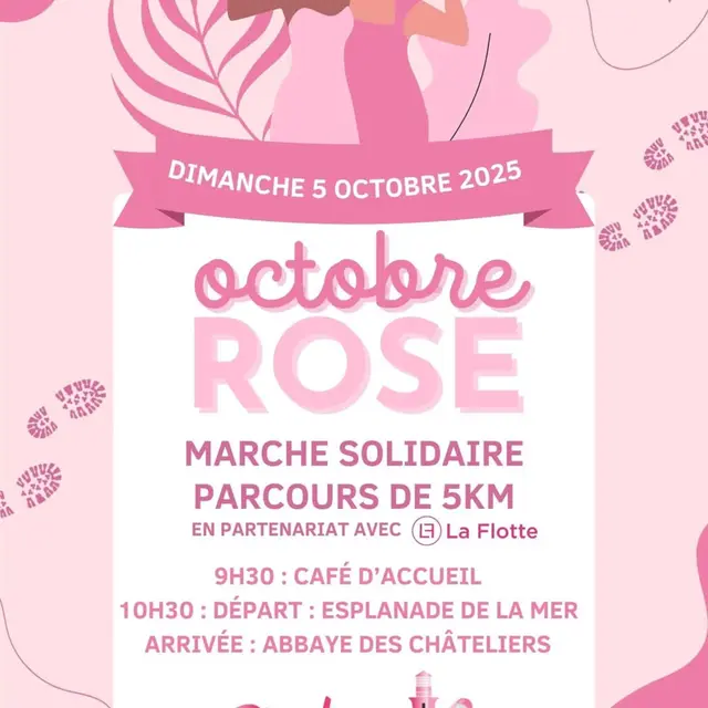Octobre Rose : marche solidaire_Rivedoux-Plage