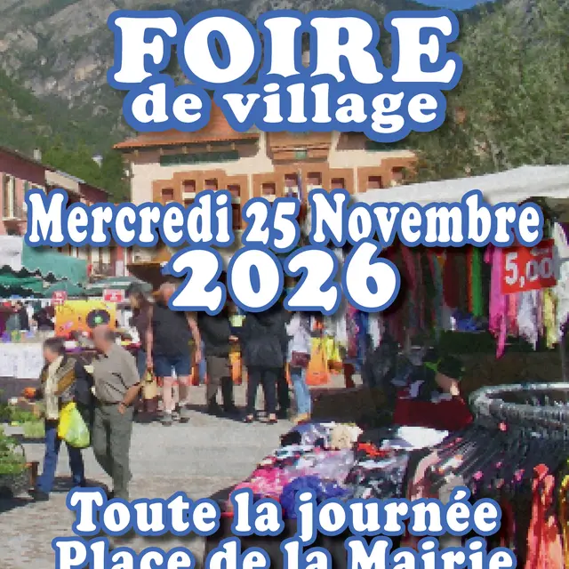 Foire du village : 25 Novembre_Roquebillière