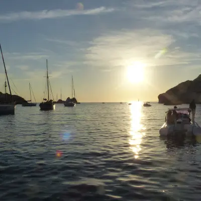 Privatisation d'un bateau - Coucher de soleil