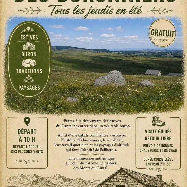 Visite d'un buron à Pailherols_Pailherols