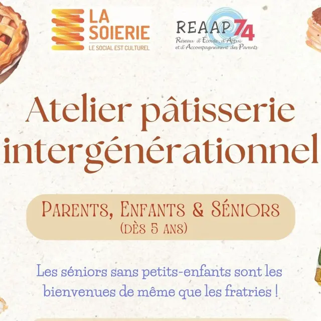 Atelier pâtisserie intergénérationnel : parents-enfants et séniors_Faverges-Seythenex