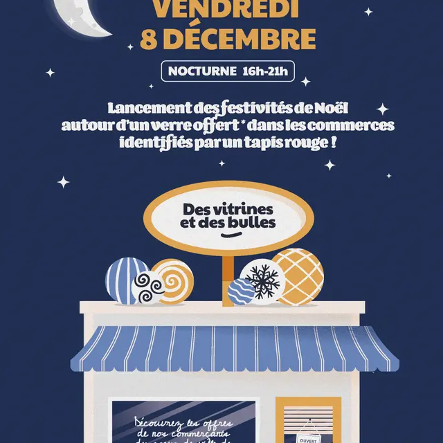 Affiches des vitrines et des bulles