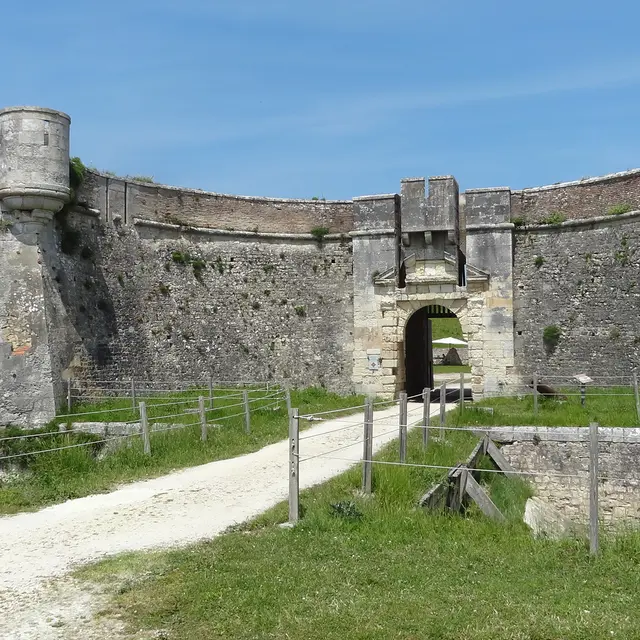 Porte d'entrée du donjon réduit