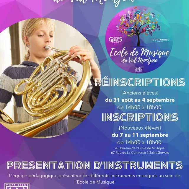Présentation d’instruments par l’Ecole de Musique du Val Montjoie_Saint-Gervais-les-Bains