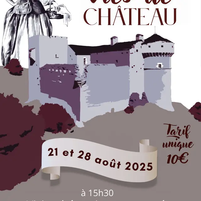 Visites thématiques en costume au Château d'Aujac_Aujac