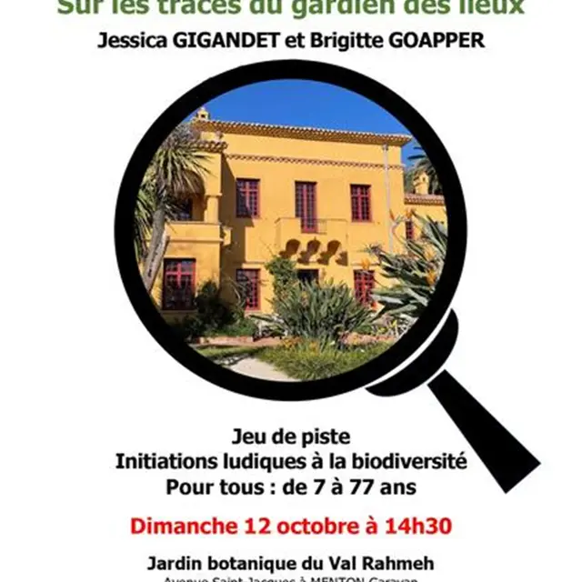 Jeu de piste au jardin botanique Val Rahmeh-Menton_Menton