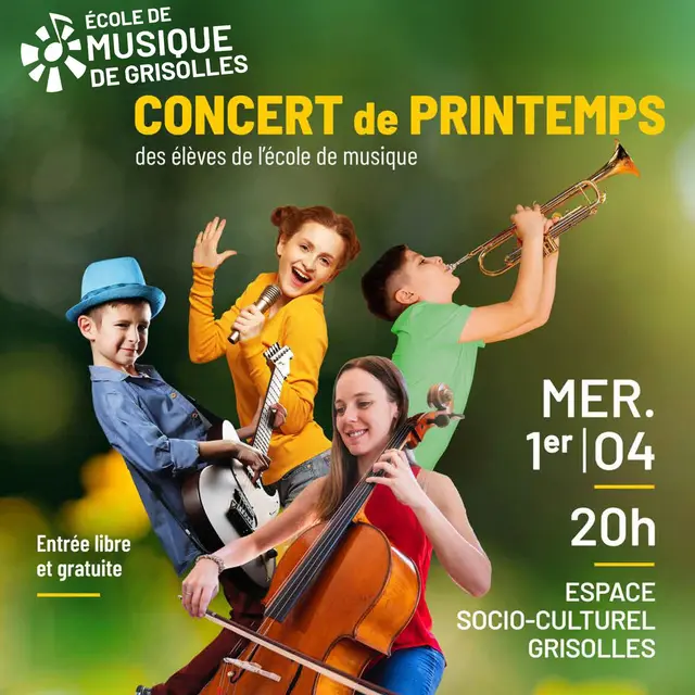 Concert de Printemps de l'école de musique_Grisolles