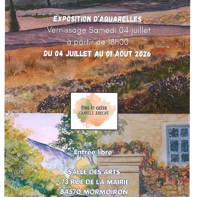 Exposition d'aquarelles_Mormoiron