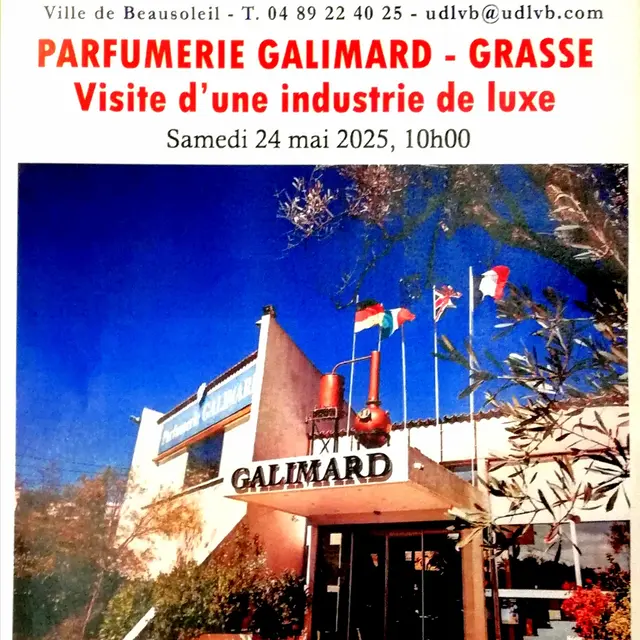 Visite d'une industrie de luxe : la parfumerie Galimard à Grasse