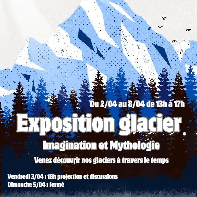 Affiche de l'exposition glacier