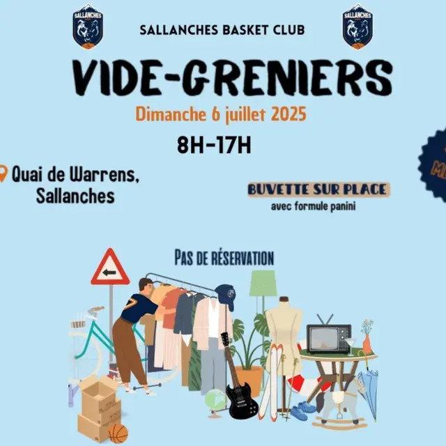 Vide-grenier du basket club de Sallanches_Sallanches
