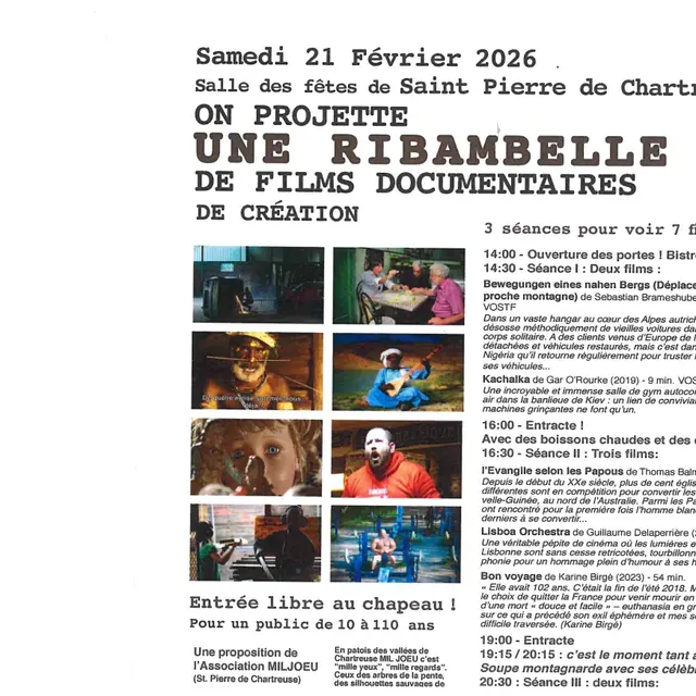 On projette : Un ribambelle de films documentaire_Saint-Pierre-de-Chartreuse