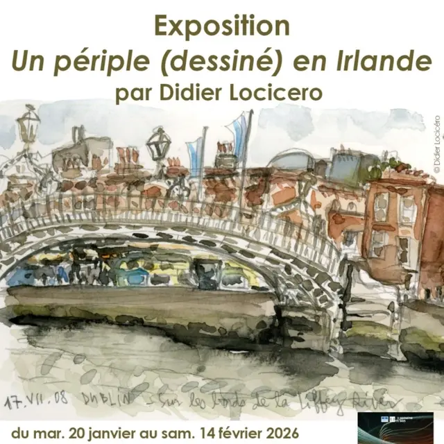 Exposition Un périple (dessiné) en Irlande par Didier Locicero_La Ciotat