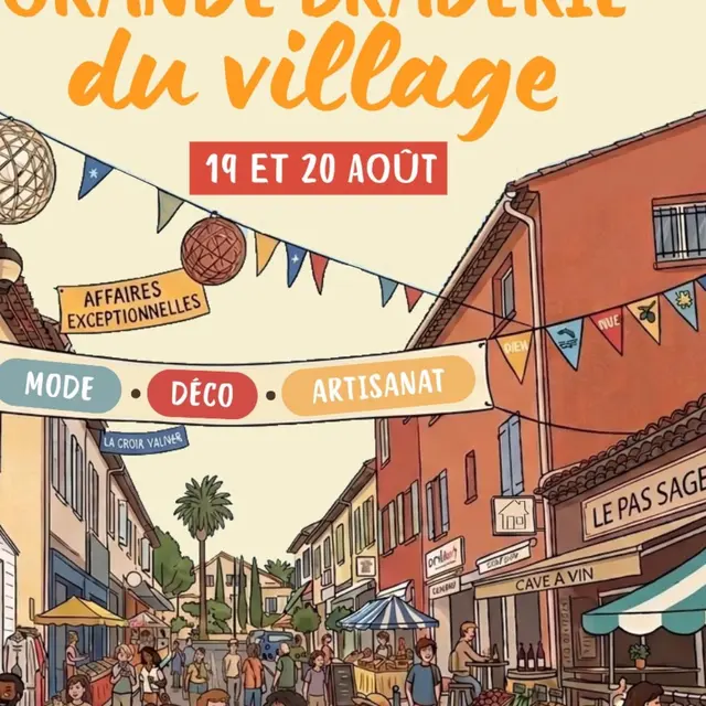 Grande braderie du village_La Croix-Valmer