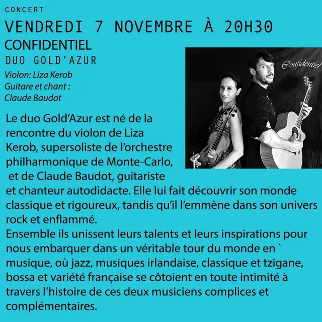 Lavoir théâtre - Confidentiel / Duo Gold'Azur_Menton